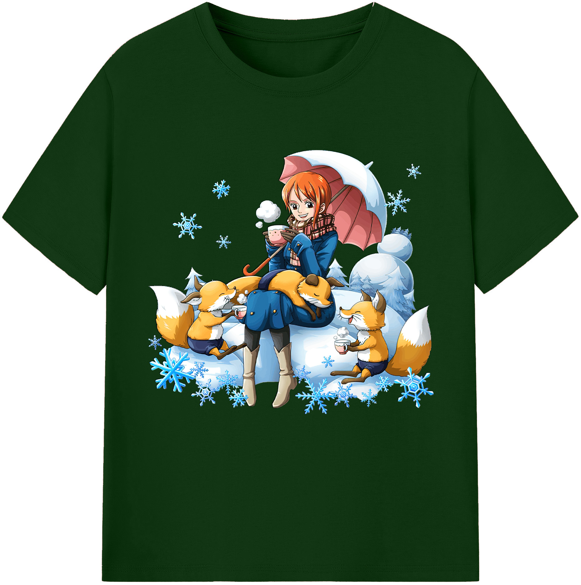ワンピース ナミ ONE PIECE Nami 綿100％半袖Tシャツ（フロントプリント）